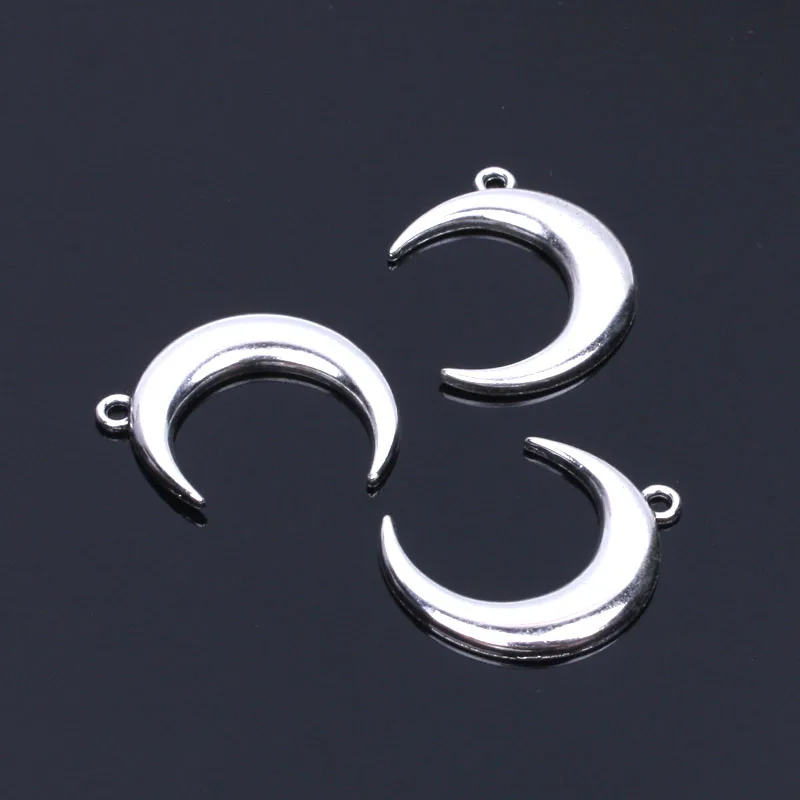

20pcs/lot DIY metal pendant Zinc Alloy moon floating charms for Jewelry making bracelet necklace material jewelry