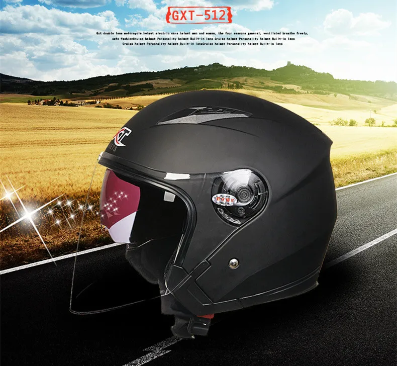 

Free Shipping GXT Double lens Helmet. The newest and most beautiful helmet. Double lens.