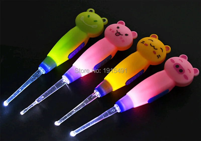 

Earwax with Light Spoon Child Cleaning Tool Led Animal Ears Spoon Digging Luminous Flashlight Torches Ear-picker Product