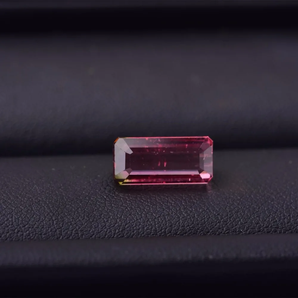 

4.5CT rubellite rectangle 12.9 x 6.4 x 5.0mm high quality bare Stone Gemstone