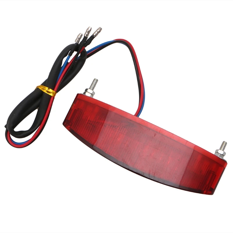 UNIVERSAL MOTORCYCLE MOTORBIKE 28 LED REAR TAIL BRAKE STOP LIGHT NUMBER PLATE Drop Ship