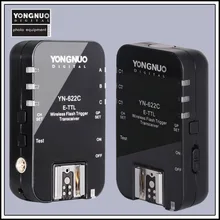 Yongnuo YN622c YN 622 YN-622 E-TTL wireless flash trigger transceiver for canon 500d 600d 700d 1300d 1d3 5d3 camera light