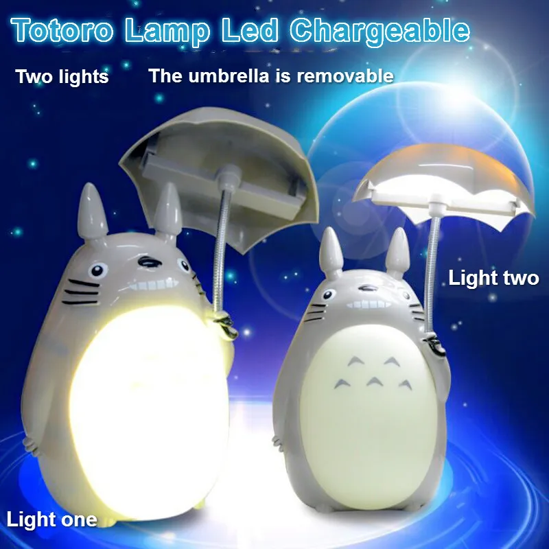 Kawaii Cartoon My Neighbor Totoro Lamp Led Night Light USB Reading Table Desk Lamps for Kids Gift Home Decor Novelty Lightings