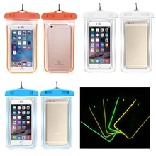 Водонепроницаемые сумки сухая сумка со светящимися подводными сумками чехол для телефона bolsa плавательные сумки для универсальных всех моделей 3,5 дюймов-6 дюймов