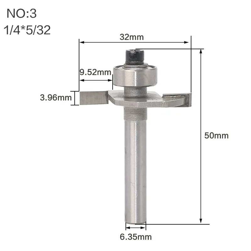 1/" 1/2 конических фрез высокое качество «Т» Тип печенья совместных слот резак соединять/долбежные фрезы Резак работы по дереву - Длина режущей кромки: NO3