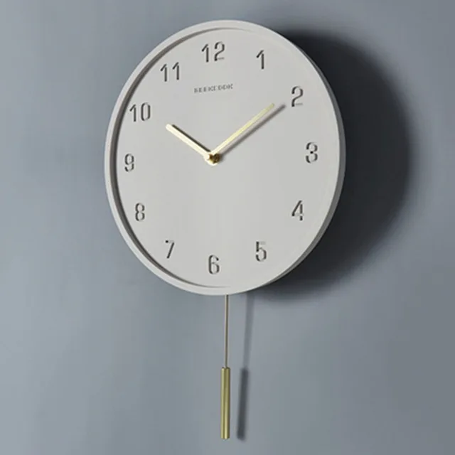 Industrial Minimalist Swing Wall Clock Creative Mute Living Room Modern