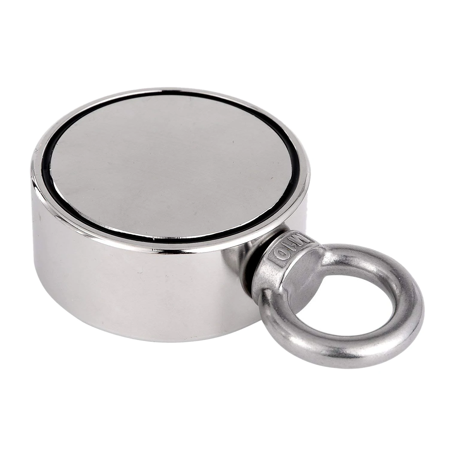 Double Side Round Neodymium Fishing Magnet, 420kg Combined Pulling Force Super Strong Neodymium Magnet With Eyebolt For Magnet F Double Side Round Neodymium Fishing Magnet, 420kg Combined Pulling Force Super Strong Neodymium Magnet With Eyebolt For Magnet F