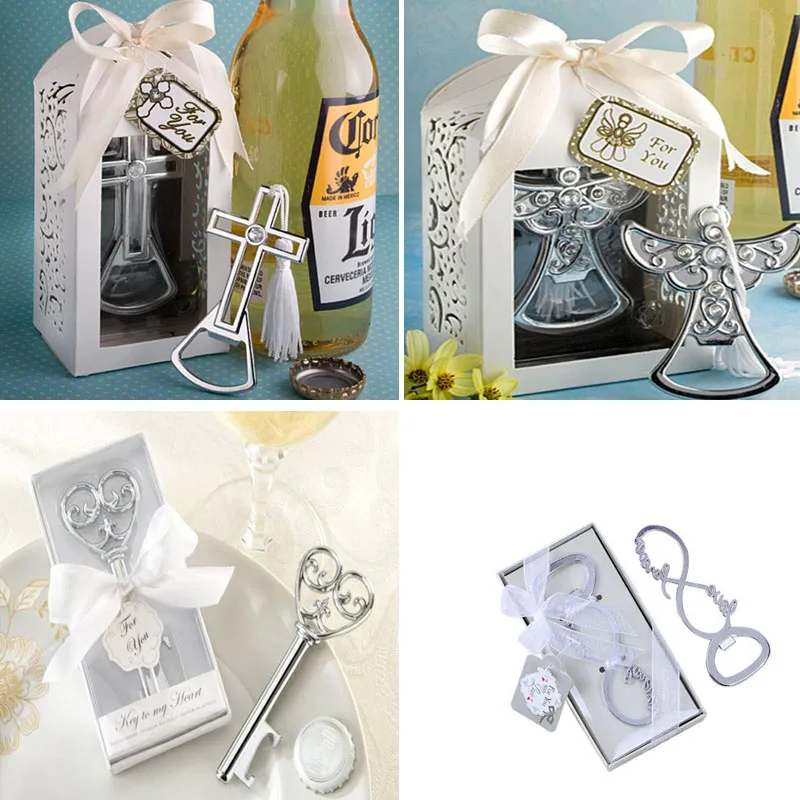 

1pcs/lot Party Favors Wedding Souvenir Mariage Gift Personalized Present Beer Openner With Exquisite Box Giveaways For Guest