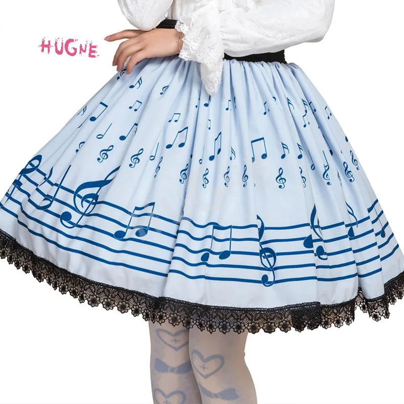 Sweet-Mori-Girl-Light-Sky-Blue-Music-Note-Printed-Short-Skirt-for-Summer(1)
