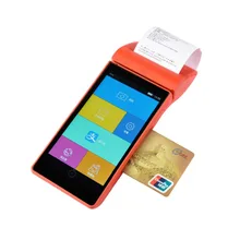 Handheld Mobile Touch Screen Bletooth WIFI 4G POS Machine USB SIM 2 PSAM Card Payment Android