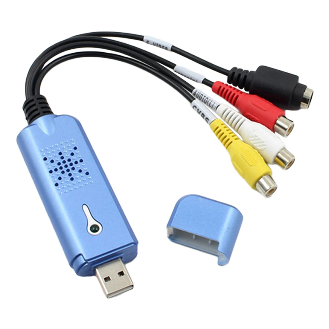 Etmakit USB 2.0 Audio Video Grabber Adapter Video Capture Card Converter TV Tuner for Computer Win XP 7 8 10 NTSC PAL