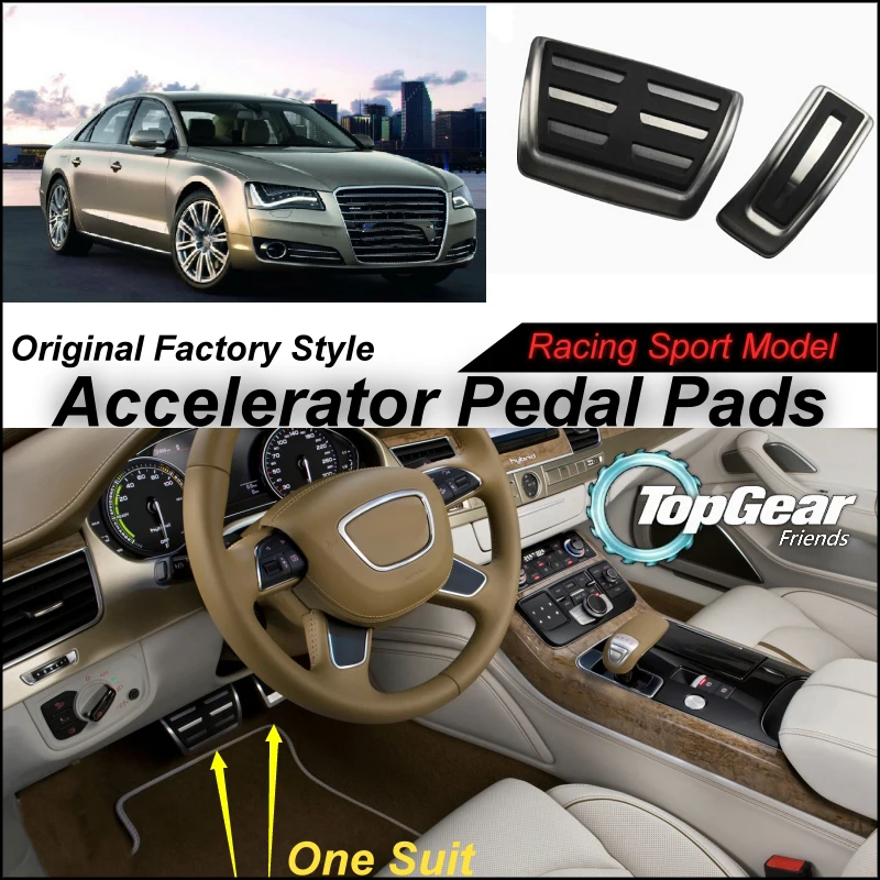 

Litanglee Car Accelerator Pedal Pad / Cover of Original Factory Sport Racing Model Design For Audi A8 D4 4H 2010~2015 Tuning
