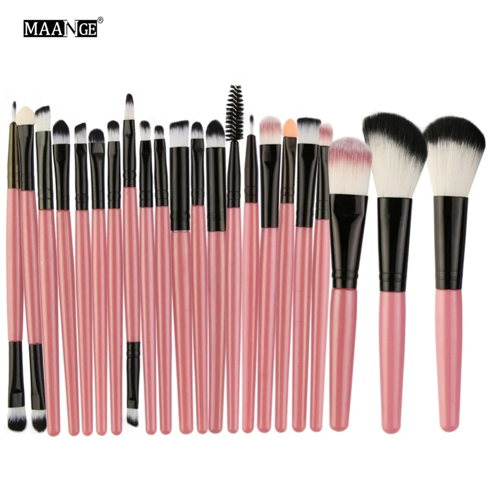 

Pro 22pcs/set Makeup Brushes Powder Foundation Eyeshadow Eyebrow Eyeliner Blush Make up Brush Set Cosmetic Soft Synthetic Hair