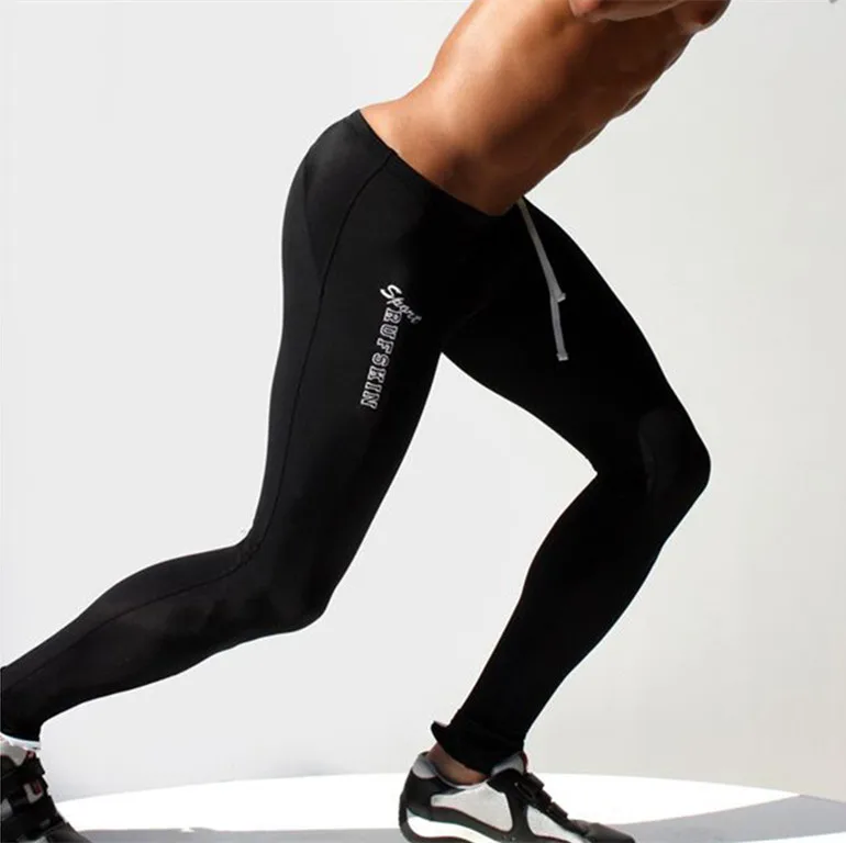 2016 Fashion Men High Stretch Tight Long Pants Brand Sexy Legging