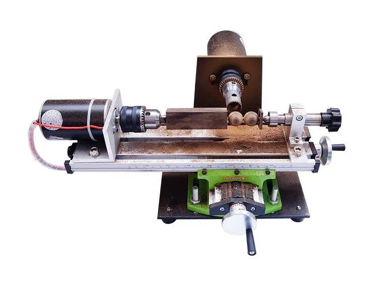 

220V Mini Beads Lathe Machine Household Lathe DIY Wood Beads Woodworking Tools