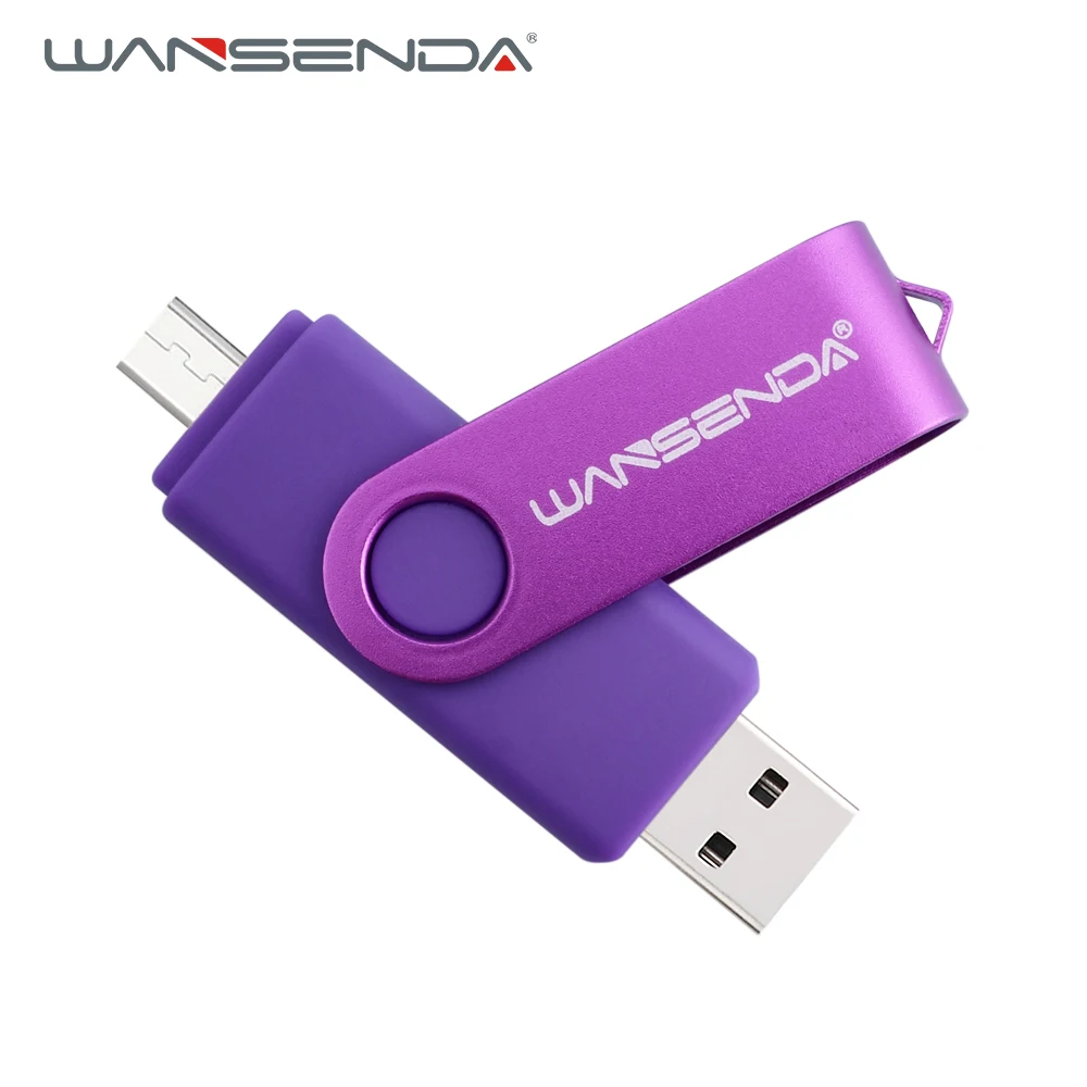 wansenda флэш-накопитель usb otg 4 ГБ 8 ГБ 16 ГБ 32 ГБ для Android/Планшеты/PC USB 2.0 pendrives Высокое Качество Флеш накопитель бесплатный пакет