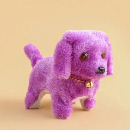 1PCS Electric Toy Soft Plush Walking Glowing Barking Dog Funny Simulation Moving Appease Baby Toys For Children 2017 10