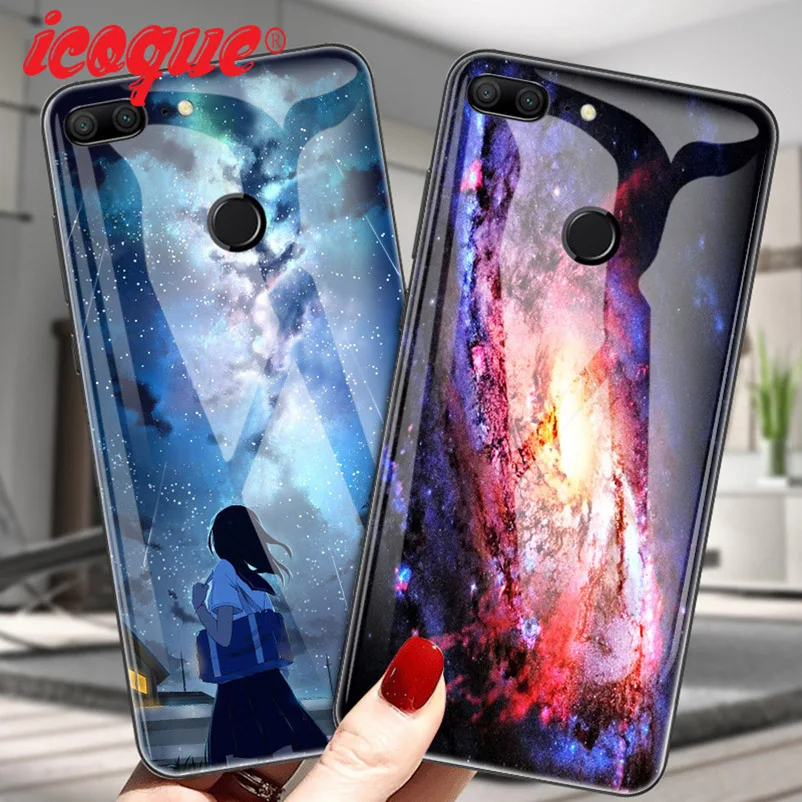 Роскошный стеклянный чехол для Huawei P20 Lite Mate 20 Pro Nova 3 2i Y6 2018 P смартфона Huwei Honor 10 Play 9 7A