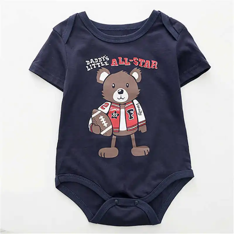 Toddle Baby Sport Romper Jumpsuit Soft Soccer Football Designs Active Newborn Baby Triangle