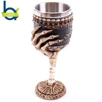 

OBR Punk style Restore ancient The Ghost Hand Stainless steel mugs Goblet Coffee Cups Creative Cup