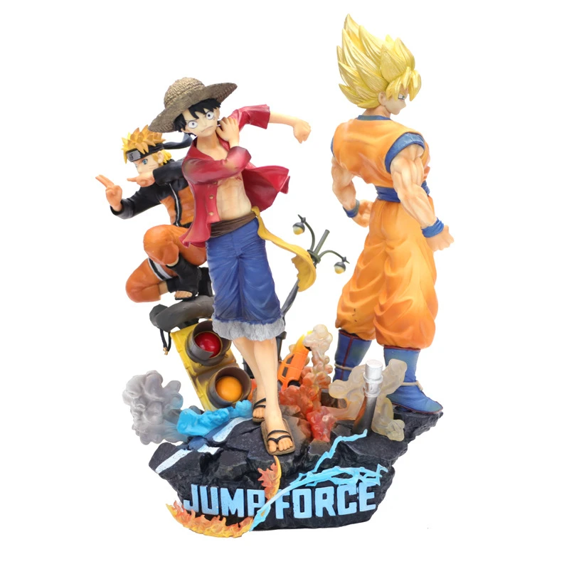 Jump Force Anime Naruto One Piece Luffy Dragon Ball Gouku Luffy Pvc Figure Model Toys Aliexpress
