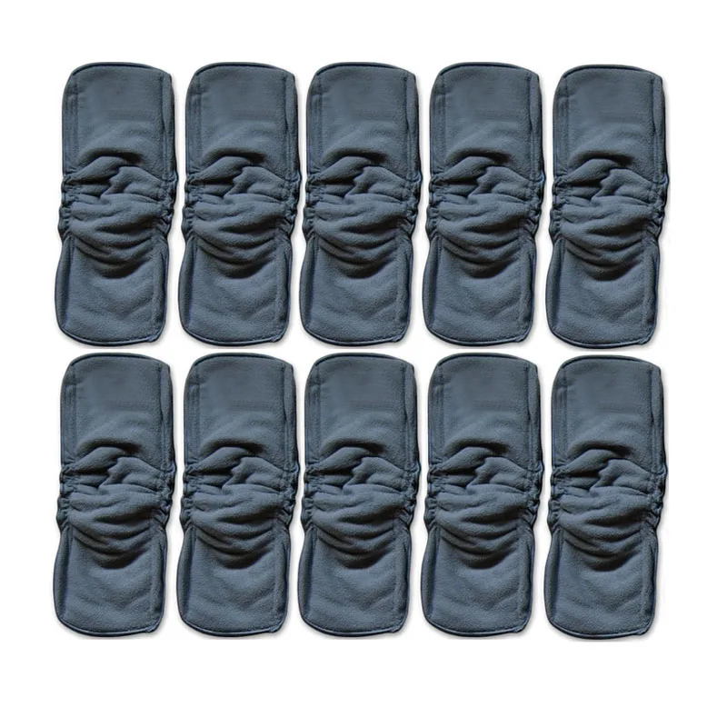 10 шт. детские подгузники из бамбукового угля 5 слоев|charcoal inserts|bamboo charcoal inserts5 layers