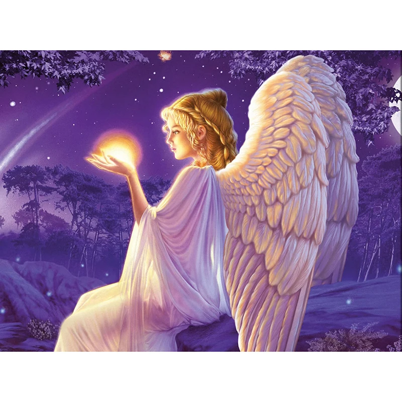Full Diy Diamond Painting "guardian Angel" 5d Diy Cross Stitch Diamond Embroidery 3d Home