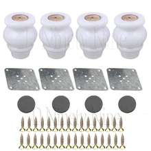 80x65x37 мм черная деревянная мебель в форме тыквы стол диван стол ножки ноги упаковка из 4