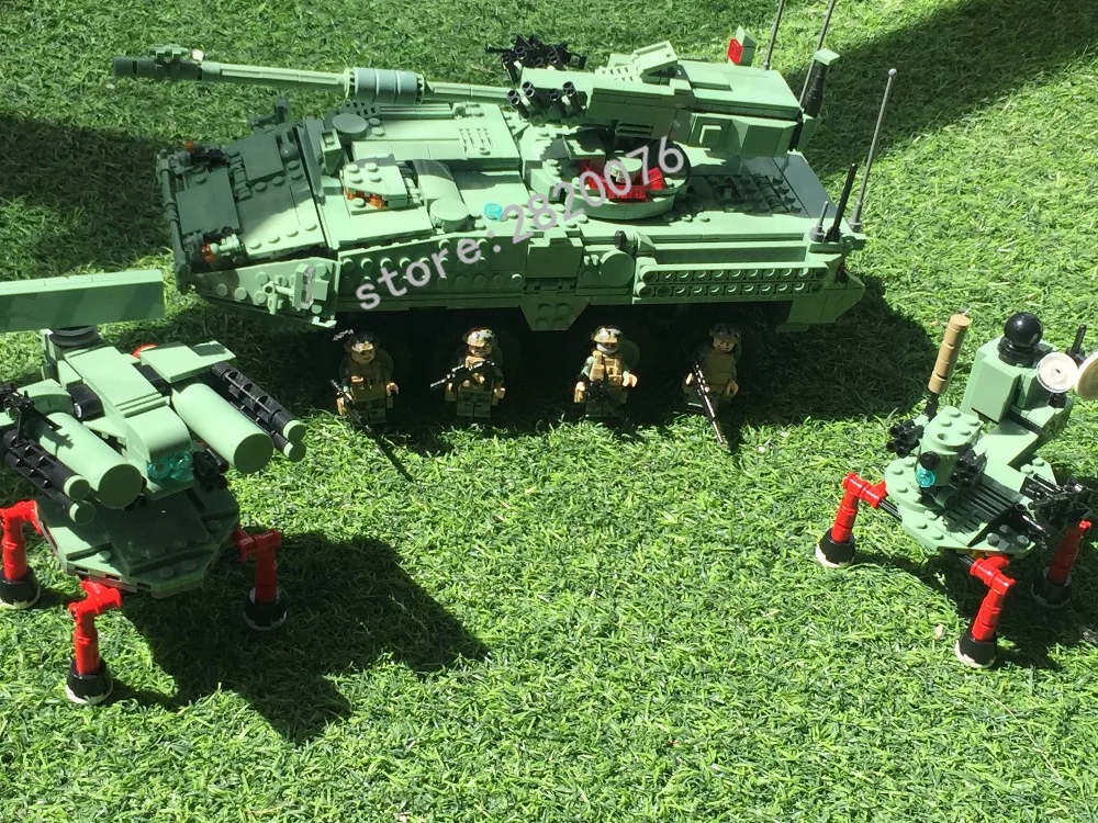 Kazi STRYKER MGS M1128 коллекция танков серии Транс игрушки 1:21 колесных мобильных