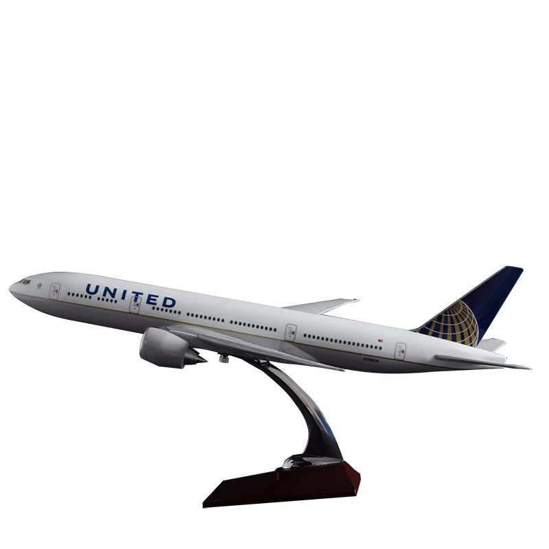 47 см Boeing 777 модель самолета United Соединенных Штатов Америки B777 смолы Аэробус