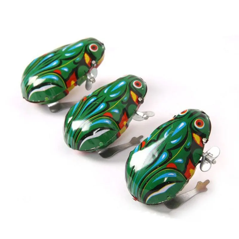

Kids Classic Tin Wind Up Clockwork Toys Jumping Frog Vintage Toy For Children Boys Educational Kids Baby Infant Gift