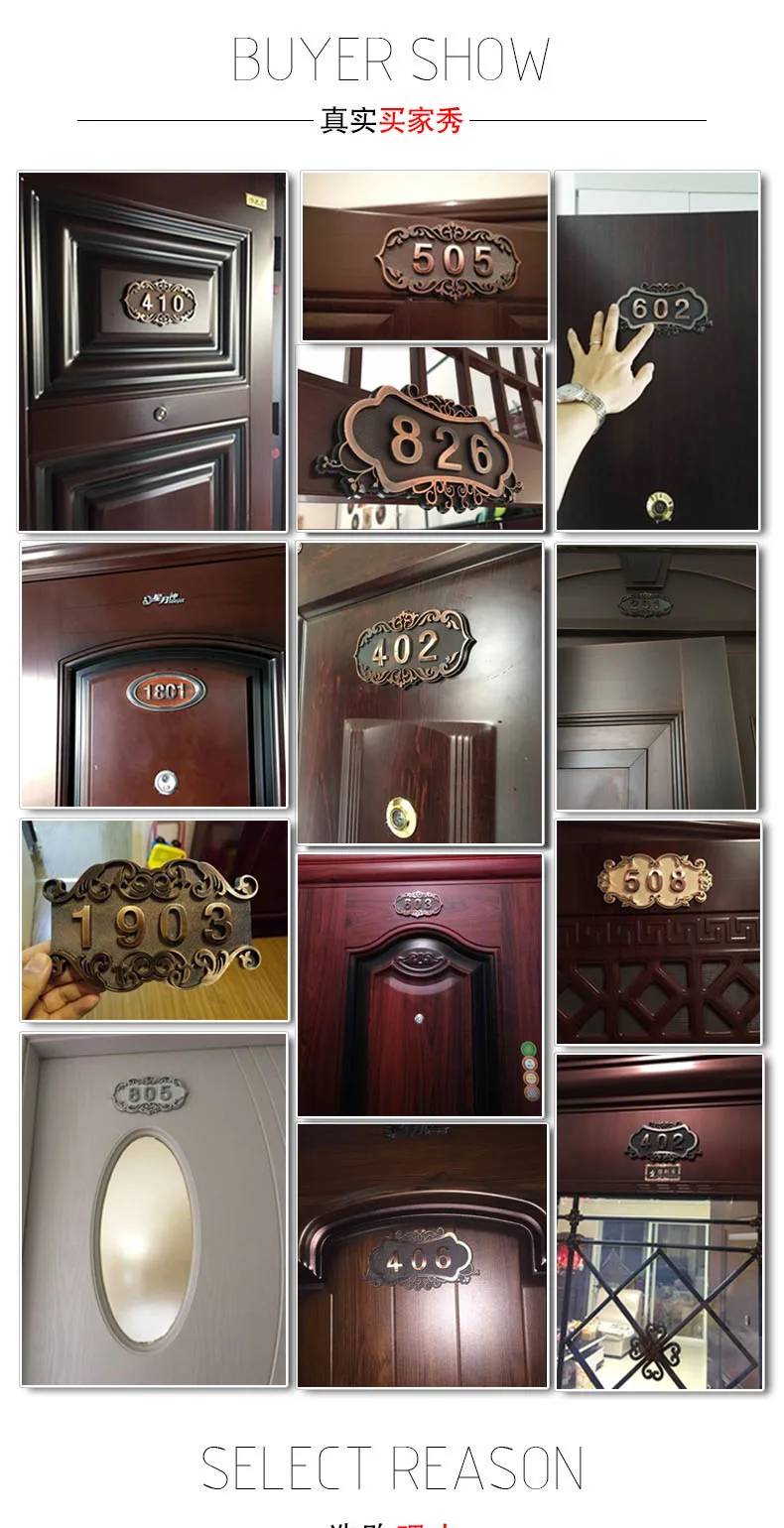CE ISO номер дома в стиле ретро Brone как ворота номер 3 до 4 номера индивидуальные двери плиты квартиры отель