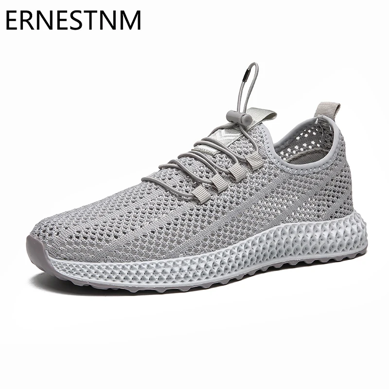 

ERNESTNM 2019 Autumn Summer New Women Casual Shoes Hollow Mesh Flats Shoes Woman Sneakers Breathable Soft Lace-up Lover Shoes