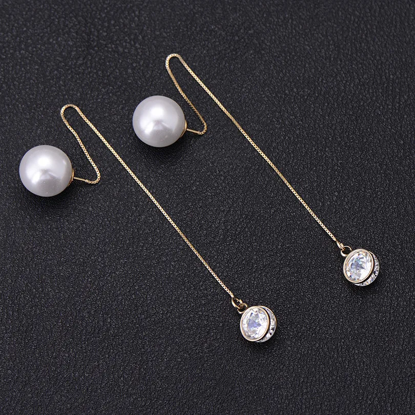 Buy 3 pairs/lot Wholesale Simulated Pearl Drop