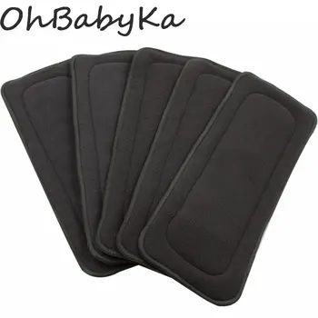 

Reusable Newborn Cloth Diapers Washable Baby Nappies Bamboo Cotton Diapers Inserts For Baby Cloth Diaper Nappy Changing Mat 2016