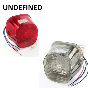 

5 Wire 12V Motorbike Smoke Red Lens LED Tail Brake License Plate Light For Harley Dyna Softail FXSTC Sportster 1200 UNDEFINED
