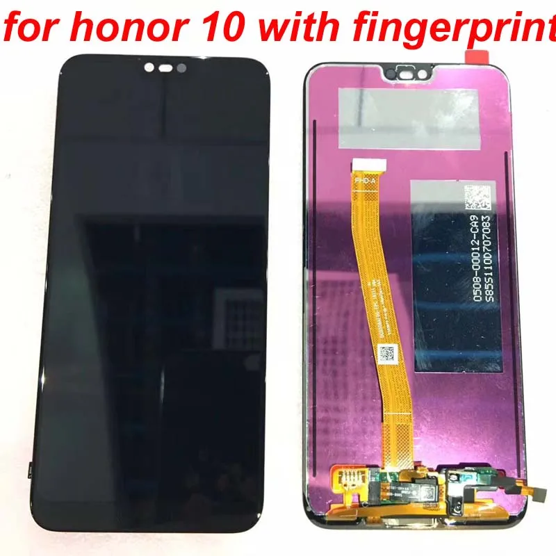 

Original Tested 5.8 inch For Huawei Honor 10 honor10 LCD Display +Touch Screen Digitizer Assembly Replacement with fingerprint