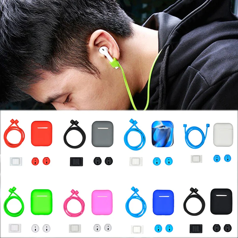 Силиконовый чехол для наушников для Apple Airpods Air Pods Skin Sleeve Pouch Box Protector беспроводной защитный чехол для наушников