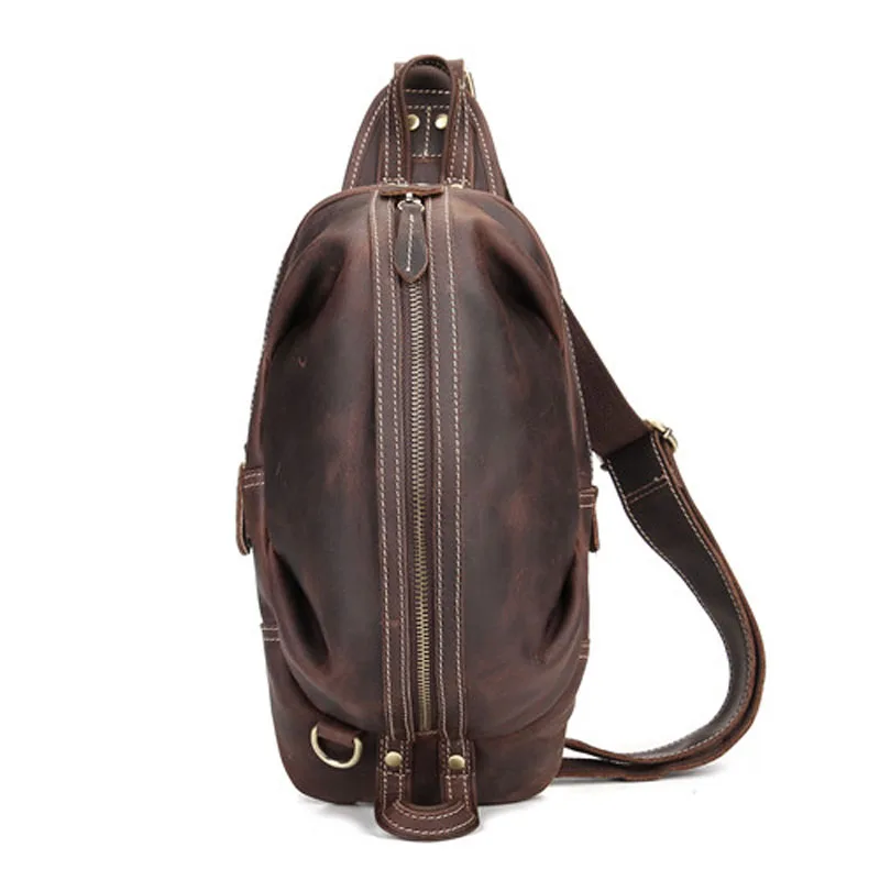 Schulter Umhängetaschen Crazy Männer Brust Vintage Brown Messenger Echtes Männlichen Tasche Boleke Taschen Dark Kleine Horse Marke Lässig Leder x5qvCYXw