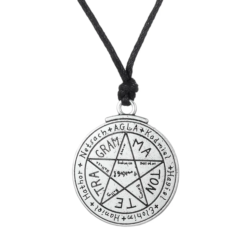 

my shape Talisman for Love Pendant Seal of Solomon Amulet necklace wax cord