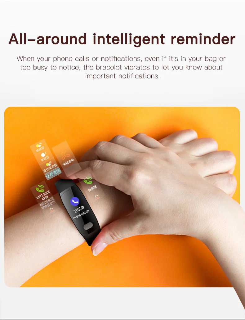 CEOWEN Bluetooth умный браслет модный силиконовый Водонепроницаемый многофункциональный мониторинг здоровья спортивный смарт-браслет для