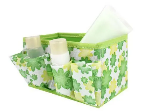 1pcs Makeup Cosmetic Storage Box Bag Bright Organiser Foldable Stationary Container | Дом и сад