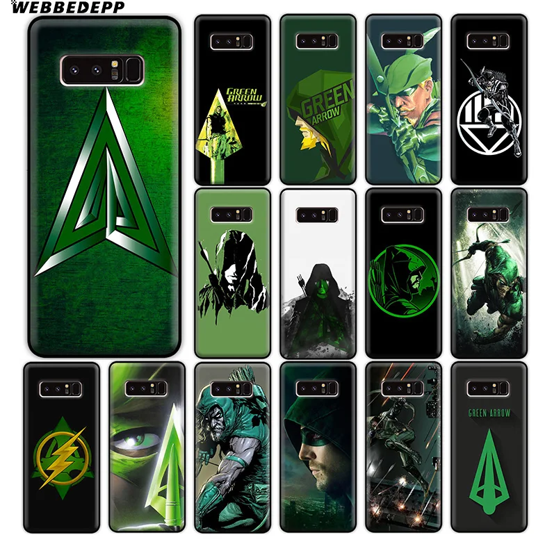 WEBBEDEPP Green Arrow Tv Soft Silicone Case for Samsung Galaxy A9 A8 A7 A6 Plus 2018 A5 A3 2017 2016 Note 9 8 |