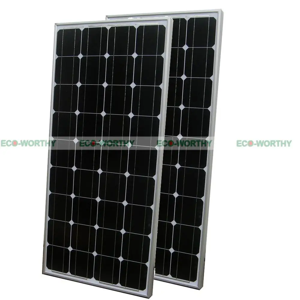 

2x100W 200W 12V Mono Solar Panel for off Grid Solar System Kit for Caracan Home