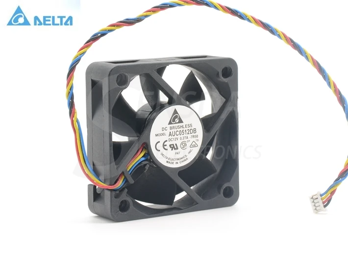 Для delta AUC0512DB 5015 12В 0.27A 4 проводной серверный инвертор Охлаждающий вентилятор|cooling