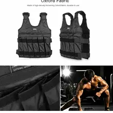 20 кг/50 кг погрузочный утяжеленный жилет для тренировки бокса фитнес-оборудование для тренировки Регулируемый жилет куртка Песочная одежда