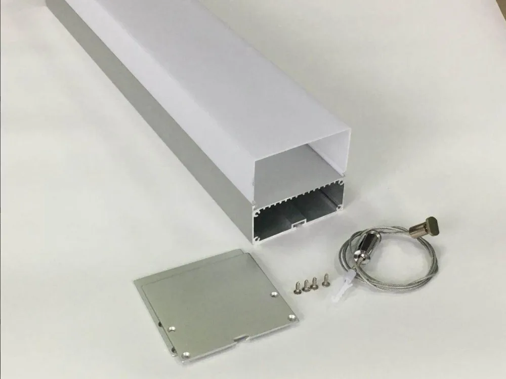 US $1.070.65 Free Shipping new patent inner house whole suspended higher large big size led aluminum profile with pc cover 18mpcs 30pcslot