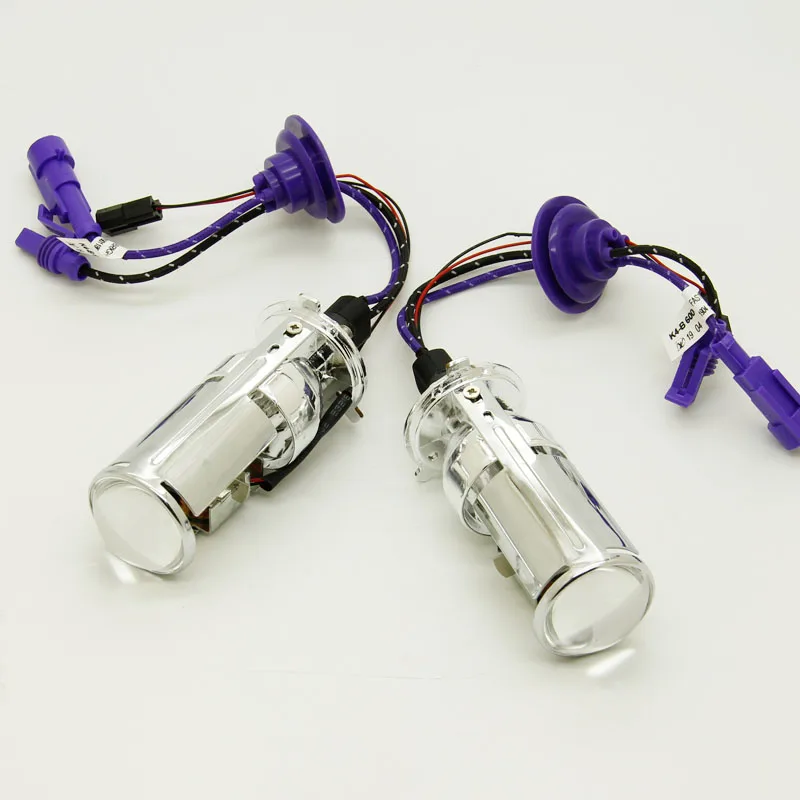 1 комплект H4 hid hi lo мини объектив проектора ксеноновая фара для автомобиля 55 Вт 6000k