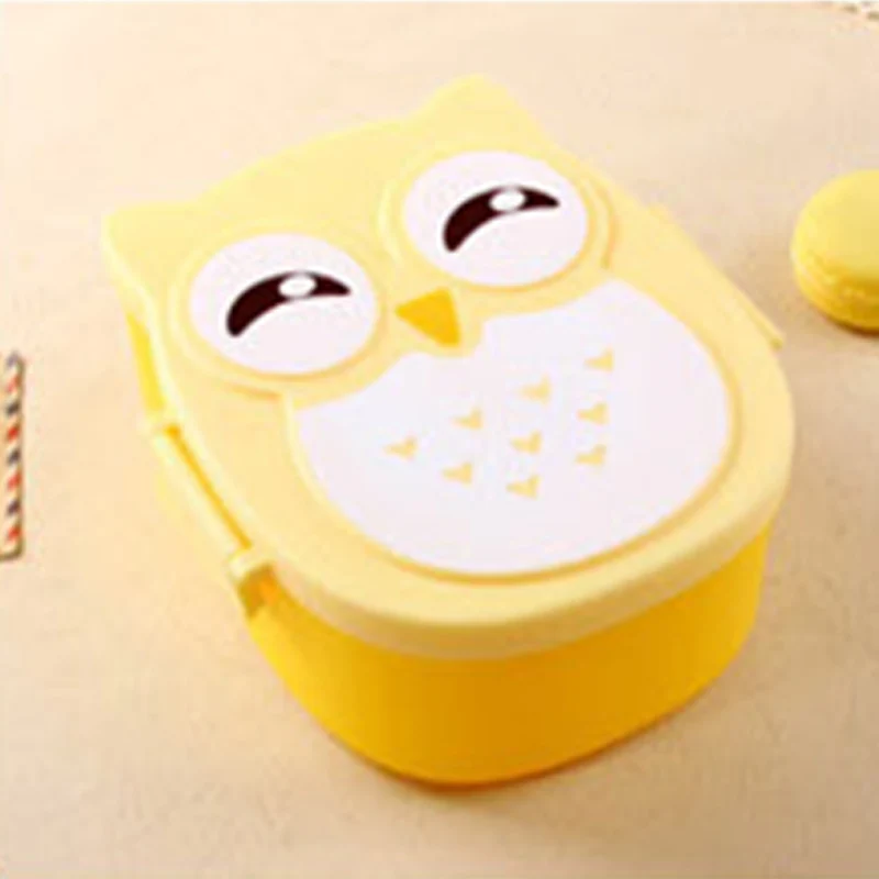 Cartoon Children Owl Lunch Box Food Fruit Storage Container Portable Baby Bento Box Safe Food Picnic Container Lunchbox BB5065 (10)