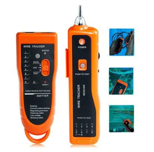 

XQ-350 RJ45 RJ11 Cat5 Cat6 LAN Cable Tester Telephone Network Ethernet Wire Tracker Scanning Detector Generator Diagnose Tool